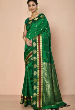 Kanchipuram Saree in Green