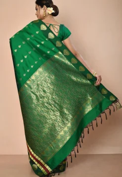 Kanchipuram Saree in Green