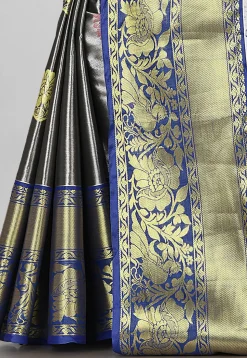 Kanchipuram Saree in Grey