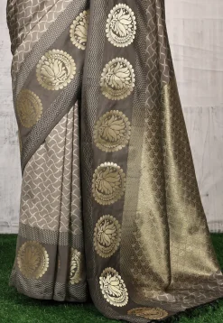Kanchipuram Saree in Grey