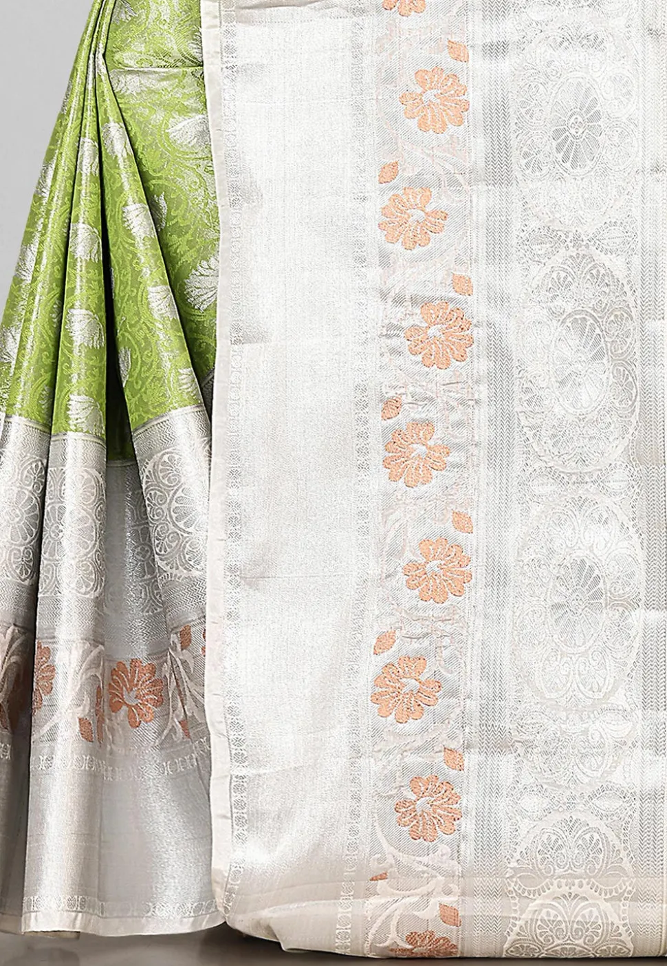 Kanchipuram Saree in Light Green