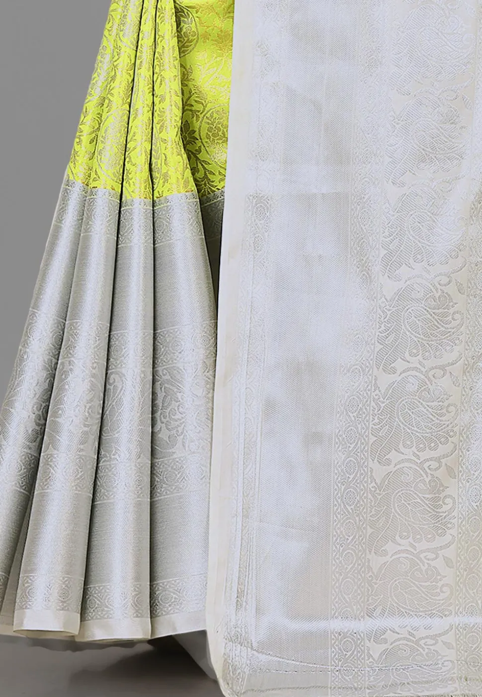 Kanchipuram Saree in Light Green