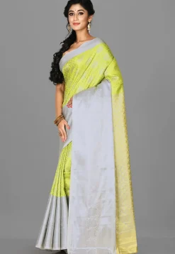 Kanchipuram Saree in Light Green