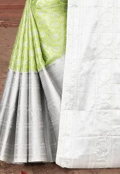 Kanchipuram Saree in Light Green
