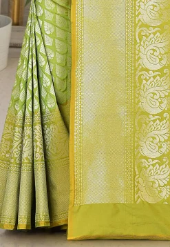 Kanchipuram Saree in Light Green