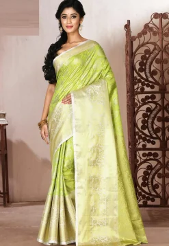 Kanchipuram Saree in Light Green