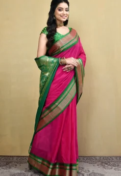 Kanchipuram Saree in Magenta