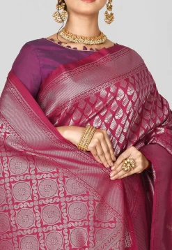 Kanchipuram Saree in Maroon