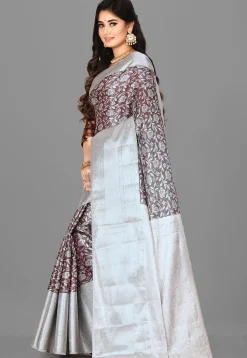 Kanchipuram Saree in Maroon