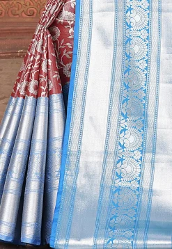 Kanchipuram Saree in Maroon