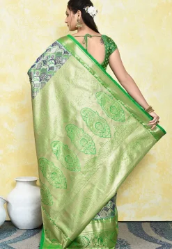 Kanchipuram Saree in Multicolor