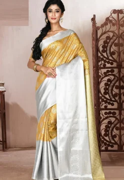 Kanchipuram Saree in Mustard