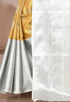 Kanchipuram Saree in Mustard