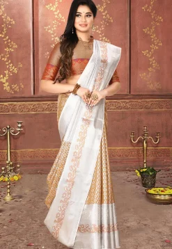 Kanchipuram Saree in Mustard