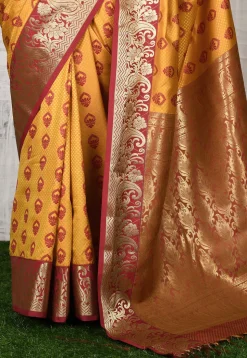 Kanchipuram Saree in Mustard