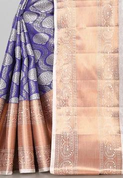 Kanchipuram Saree in Navy Blue