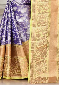 Kanchipuram Saree in Navy Blue