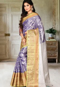 Kanchipuram Saree in Navy Blue