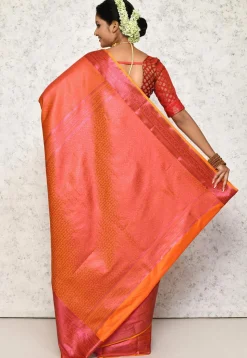 Kanchipuram Saree in Orange
