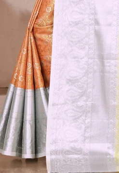 Kanchipuram Saree in Orange