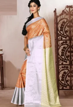 Kanchipuram Saree in Orange