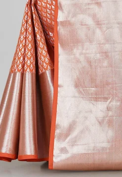 Kanchipuram Saree in Orange