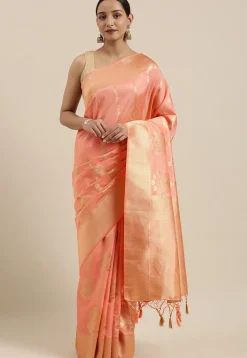Kanchipuram Saree in Peach