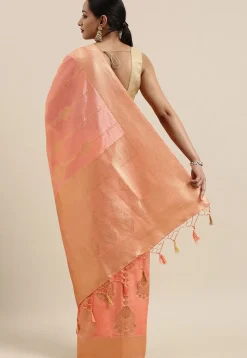 Kanchipuram Saree in Peach