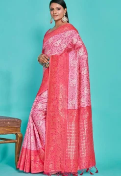 Kanchipuram Saree in Pink