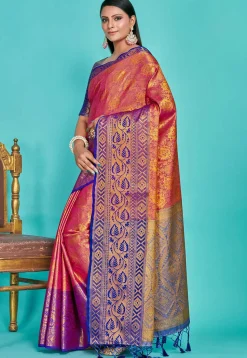 Kanchipuram Saree in Pink