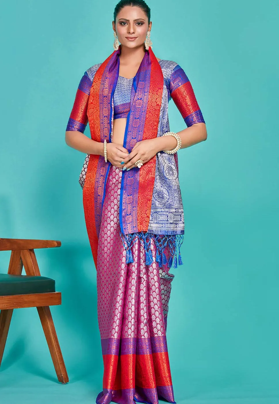 Kanchipuram Saree in Purple