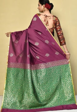 Kanchipuram Saree in Purple