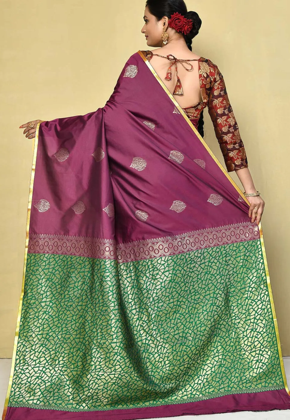 Kanchipuram Saree in Purple