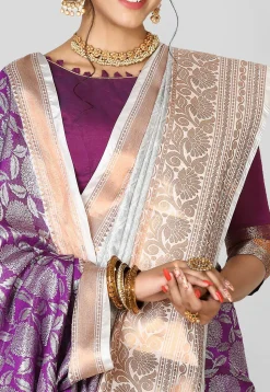 Kanchipuram Saree in Purple