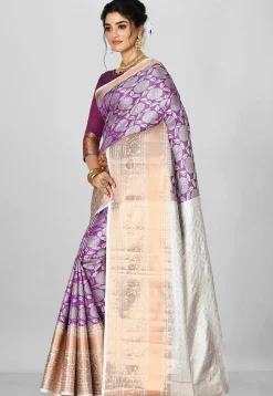 Kanchipuram Saree in Purple