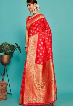 Kanchipuram Saree in Red