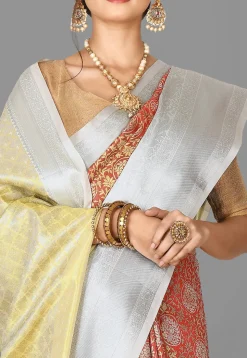 Kanchipuram Saree in Red