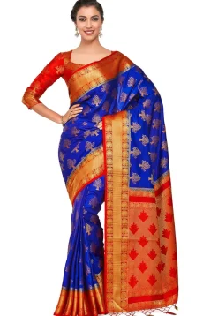 Kanchipuram Saree in Royal Blue