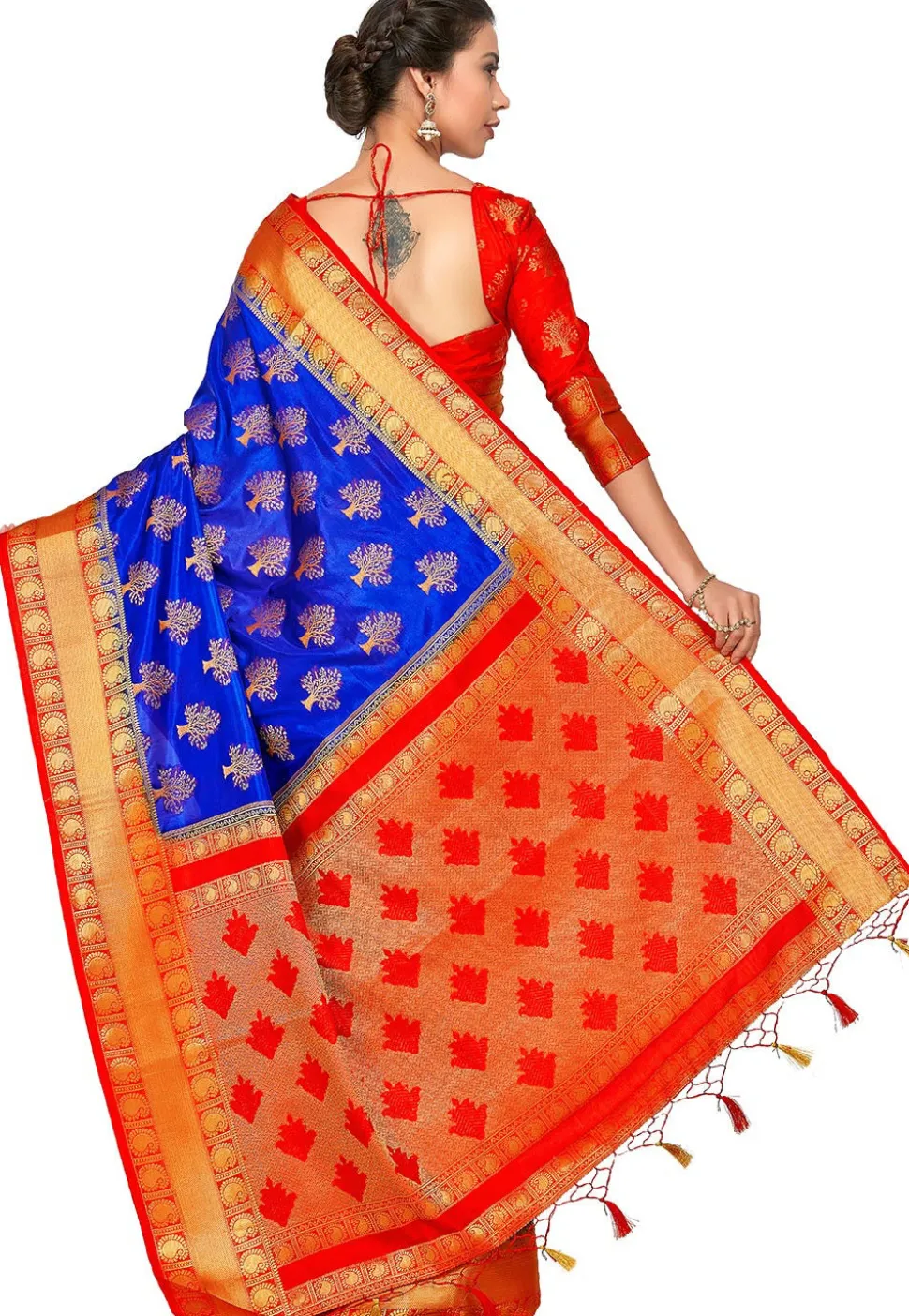Kanchipuram Saree in Royal Blue