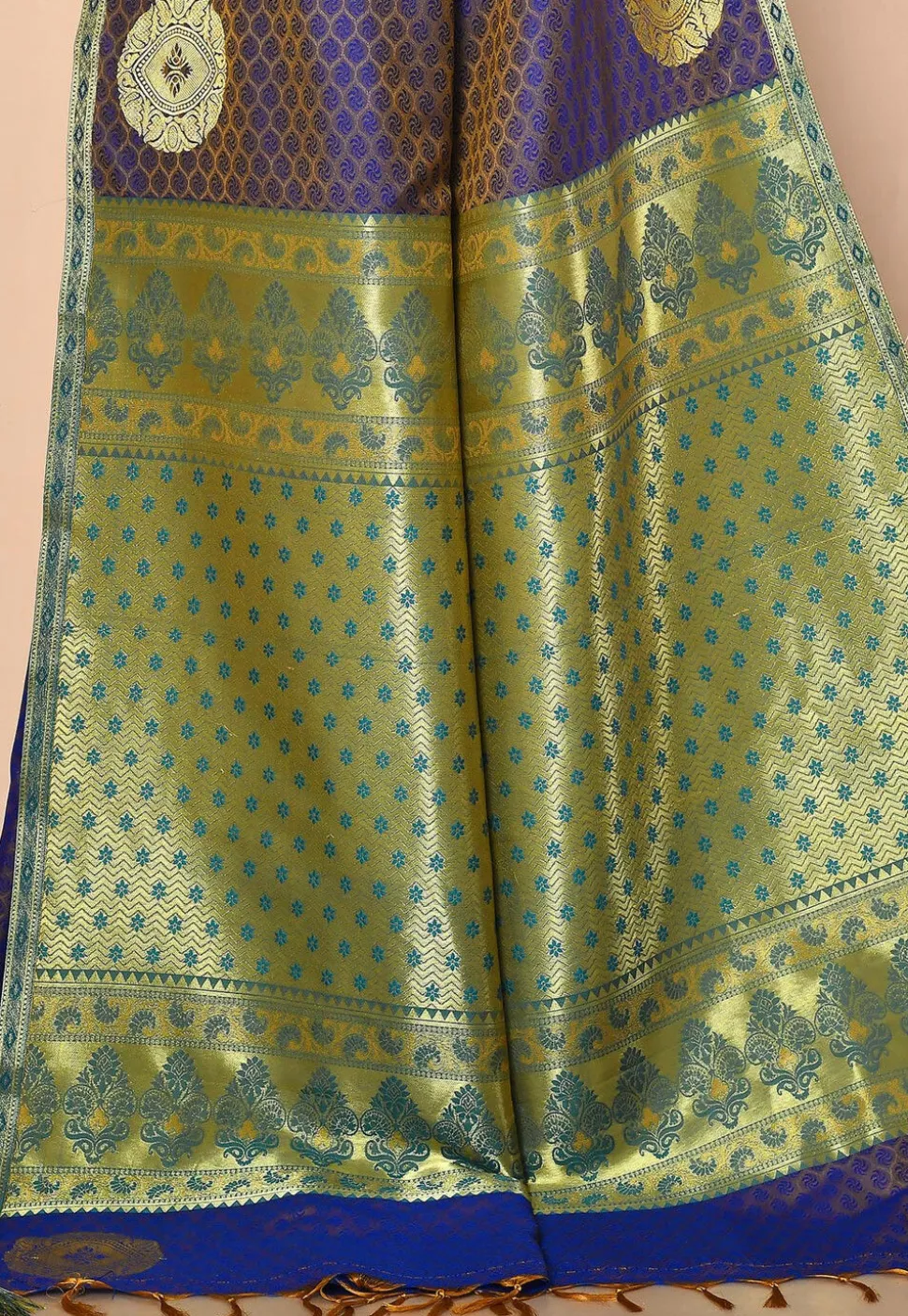 Kanchipuram Saree in Royal Blue