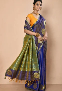 Kanchipuram Saree in Royal Blue