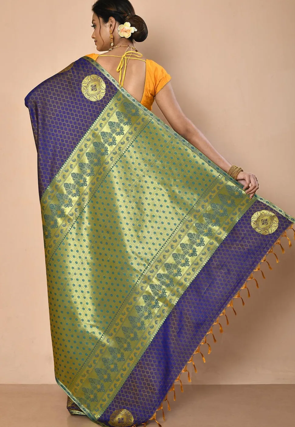 Kanchipuram Saree in Royal Blue