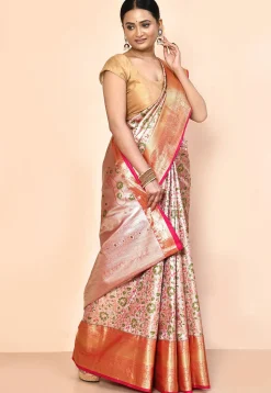 Kanchipuram Saree in Silver