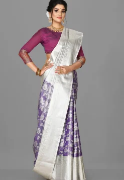 Kanchipuram Saree in Violet