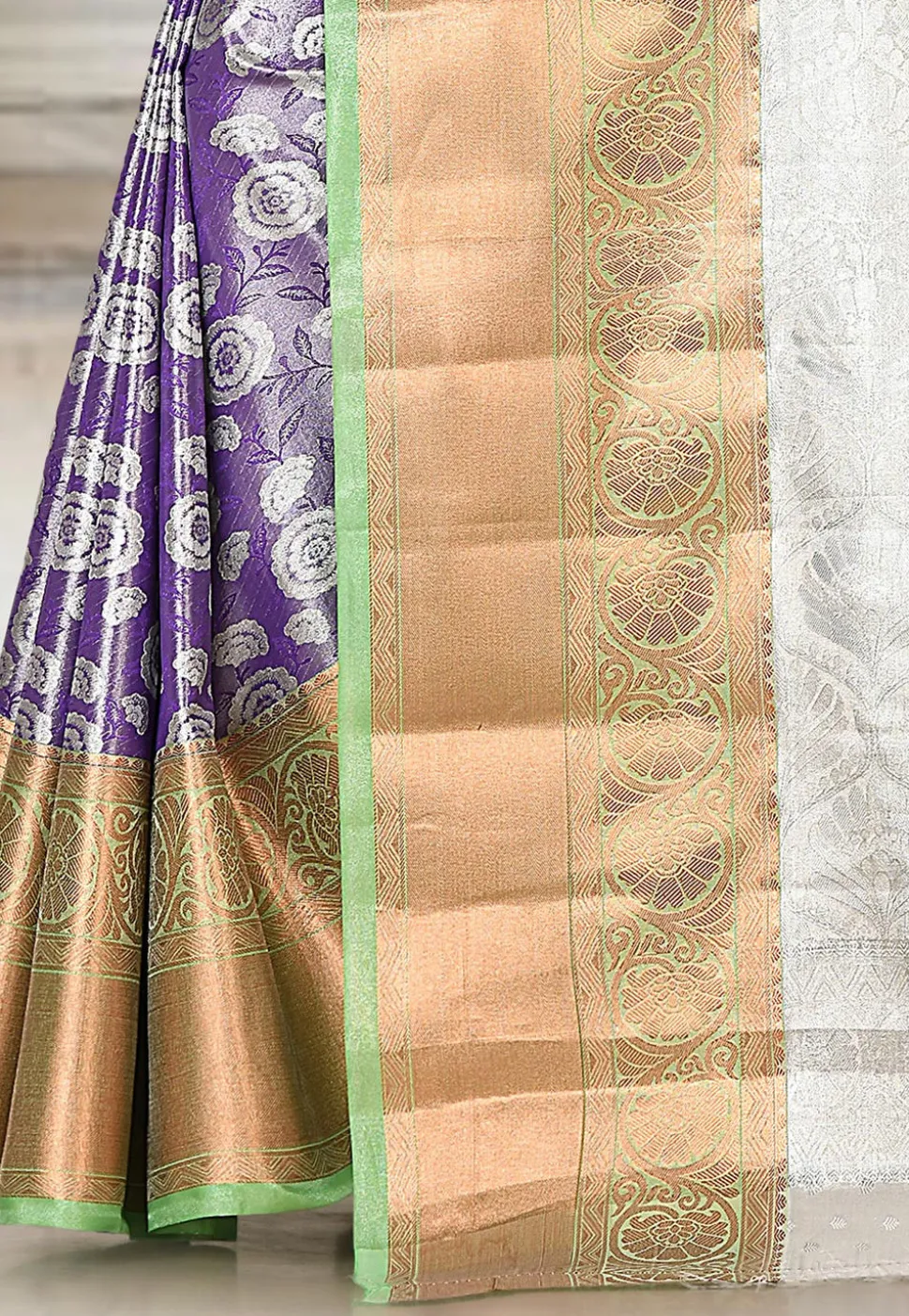 Kanchipuram Saree in Violet