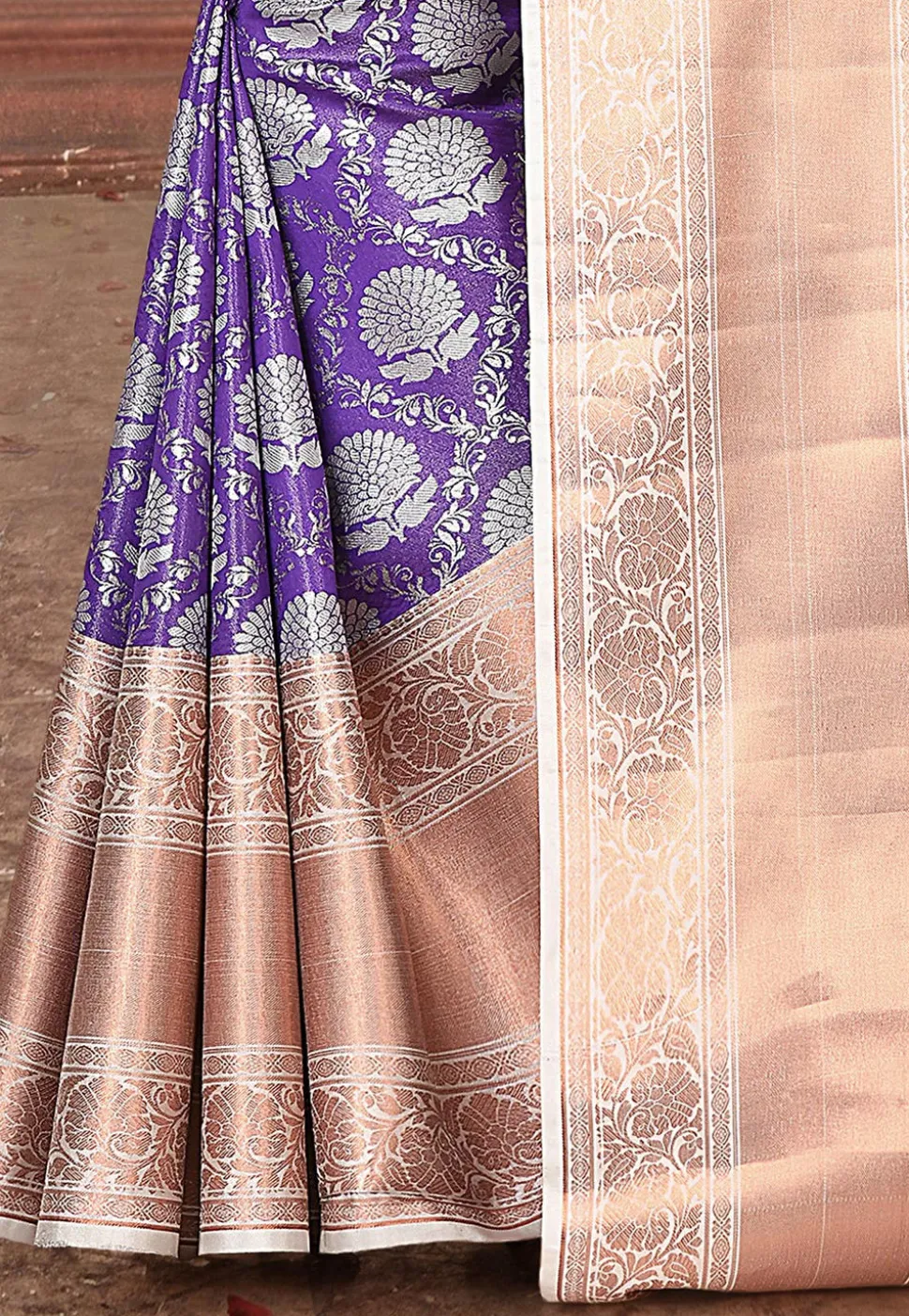 Kanchipuram Saree in Violet