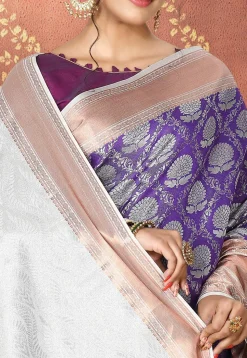 Kanchipuram Saree in Violet