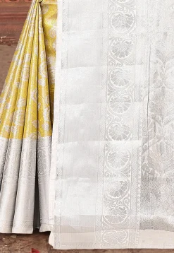 Kanchipuram Saree in Yellow