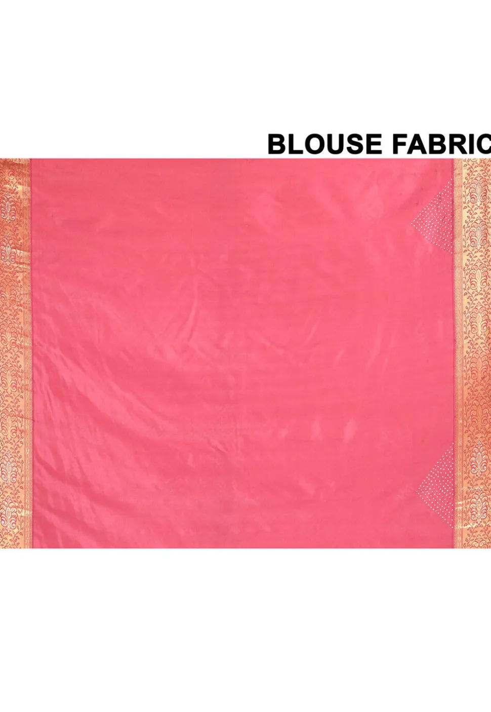 Kanchipuram Silk Embellished Saree in Coral Pink
