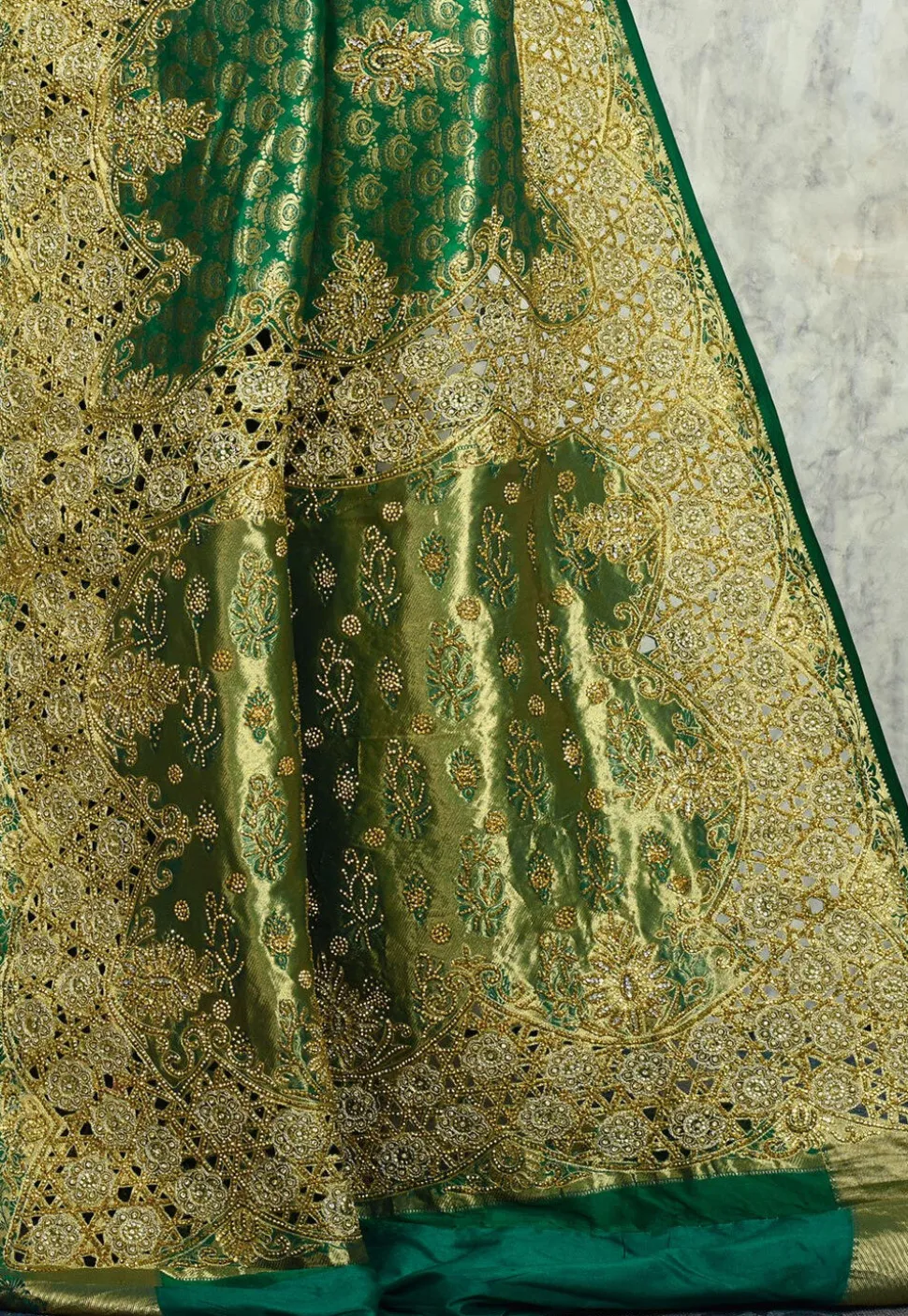 Kanchipuram Silk Saree in Green